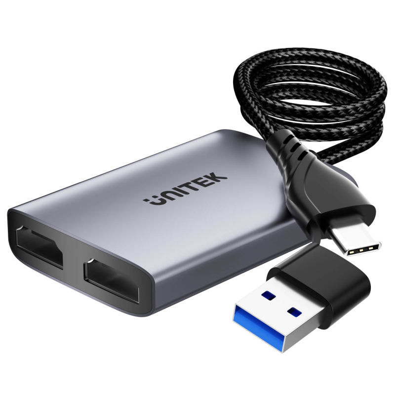 Unitek Adapter USB/C/A na 2x HDMI MST FullHD | PartsPC.pl