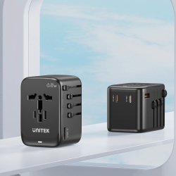 Unitek Ładowarka podróżna EU/US/UK/AUS PD 65 W | PartsPC.pl