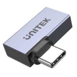 Unitek Adapter USB-C na USB-C kątowy płaski 40Gbps | PartsPC.pl