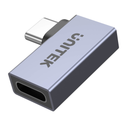 Unitek Adapter USB-C na USB-C kątowy płaski 40Gbps | PartsPC.pl