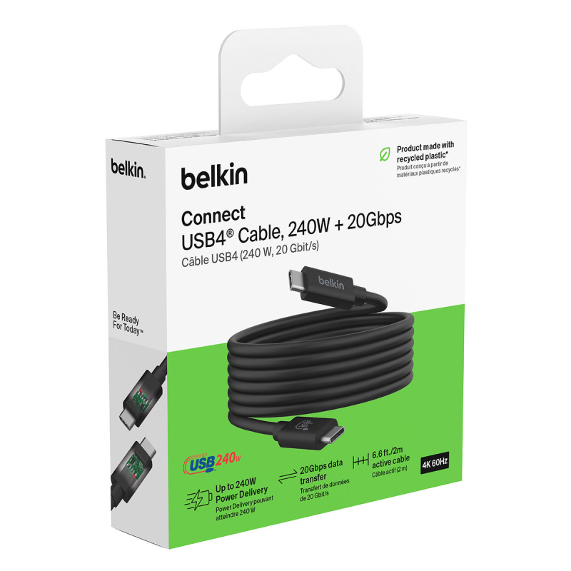 Belkin Kabel USB-C 240W + 20Gbps, 2 m - Dyski twarde | PartsPC.pl