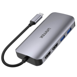Unitek Aktywny hub USB-C 5Gbps, 2x HDMI 4K, czytnik... | PartsPC.pl