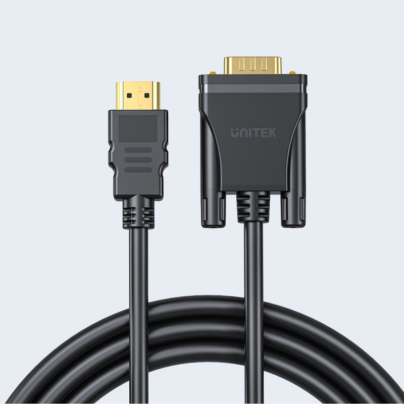 Unitek Kabel HDMI na VGA, FullHD 60Hz, 2 m | PartsPC.pl