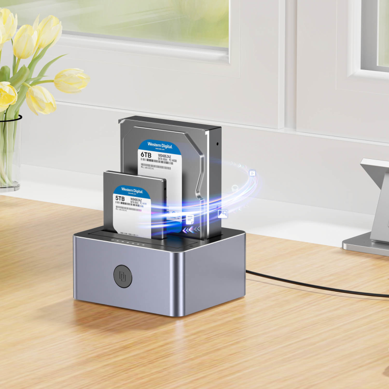 Unitek Stacja klonująca dyski 2 x SATA 2,5''/3,5'' USB-C... | PartsPC.pl