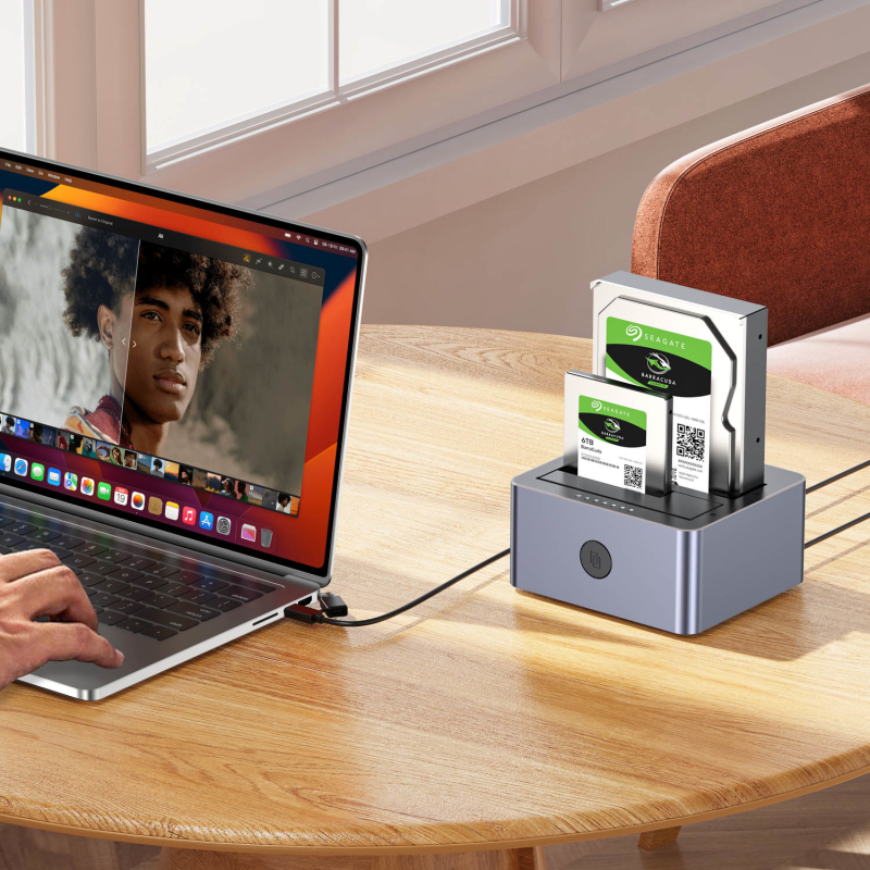 Unitek Stacja klonująca dyski 2 x SATA 2,5''/3,5'' USB-C... | PartsPC.pl