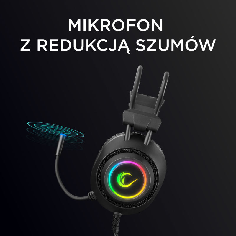 Rampage RM-K19 Plus Przewodowe słuchawki gamingowe z... | PartsPC.pl