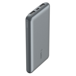 Belkin Powerbank 10 000 mAh, 2x USB-A, USB-C 15W, szary | PartsPC.pl
