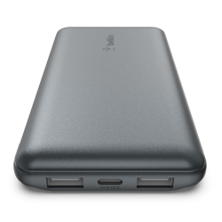 Belkin Powerbank 10 000 mAh, 2x USB-A, USB-C 15W, szary | PartsPC.pl