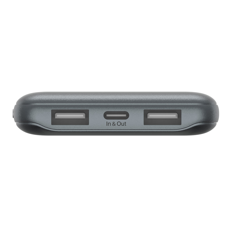 Belkin Powerbank 10 000 mAh, 2x USB-A, USB-C 15W, szary | PartsPC.pl