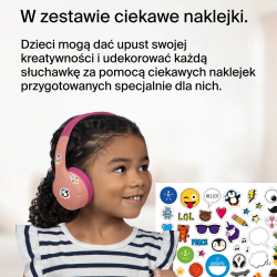 Belkin Bezprzewodowe słuchawki nauszne dla dzieci, różowe | PartsPC.pl