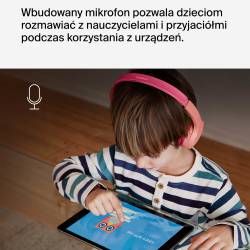 Belkin Bezprzewodowe słuchawki nauszne dla dzieci, różowe | PartsPC.pl