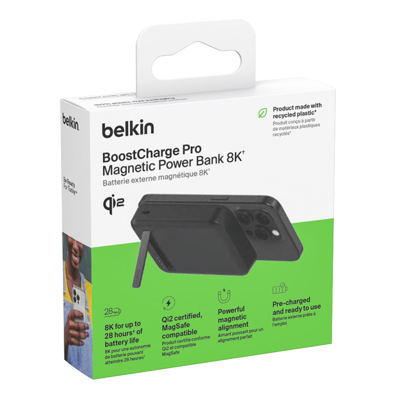 Belkin Powerbank 8000 mAh, 15 W Qi2.0, magnetyczny, z... | PartsPC.pl