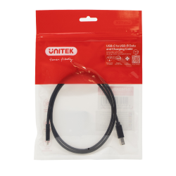 Unitek kabel do drukarki USB C na USB B 2.0 czarny 1m | PartsPC.pl