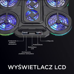 Rampage PROTE R6 - Podstawka chłodząca pod laptop... | PartsPC.pl