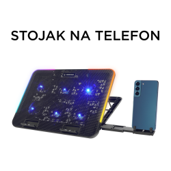 Rampage Sixpower R9 - Podstawka chłodząca pod laptop... | PartsPC.pl