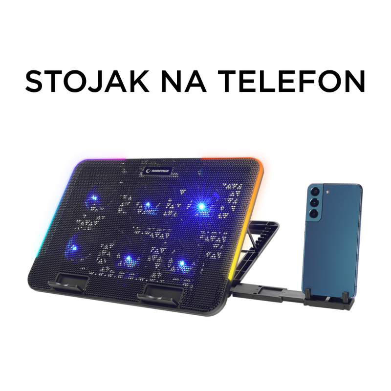 Rampage Sixpower R9 - Podstawka chłodząca pod laptop... | PartsPC.pl
