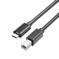 Unitek kabel do drukarki USB C na USB B 2.0 czarny 2m | PartsPC.pl
