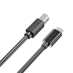 Unitek kabel do drukarki USB C na USB B 2.0 czarny 2m | PartsPC.pl