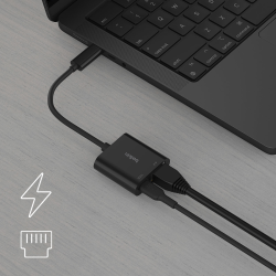 Belkin Adapter USB-C - Ethernet z funkcją ładowania PD... | PartsPC.pl