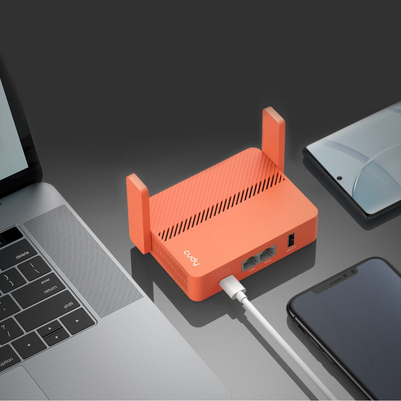 CUDY TR1200 | VPN router, Wi-Fi 5, 2,4GHz/5GHz, USB, MESH | PartsPC.pl