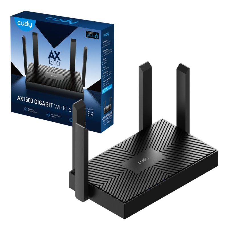 CUDY WR1500 | router, Wi-Fi 6, 2,4GHz/5GHz, Gigabit, MESH | PartsPC.pl