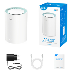CUDY M1300(1-Pack) | Mesh, WiFi 5, 2,4GHz/5GHz, Gigabit | PartsPC.pl