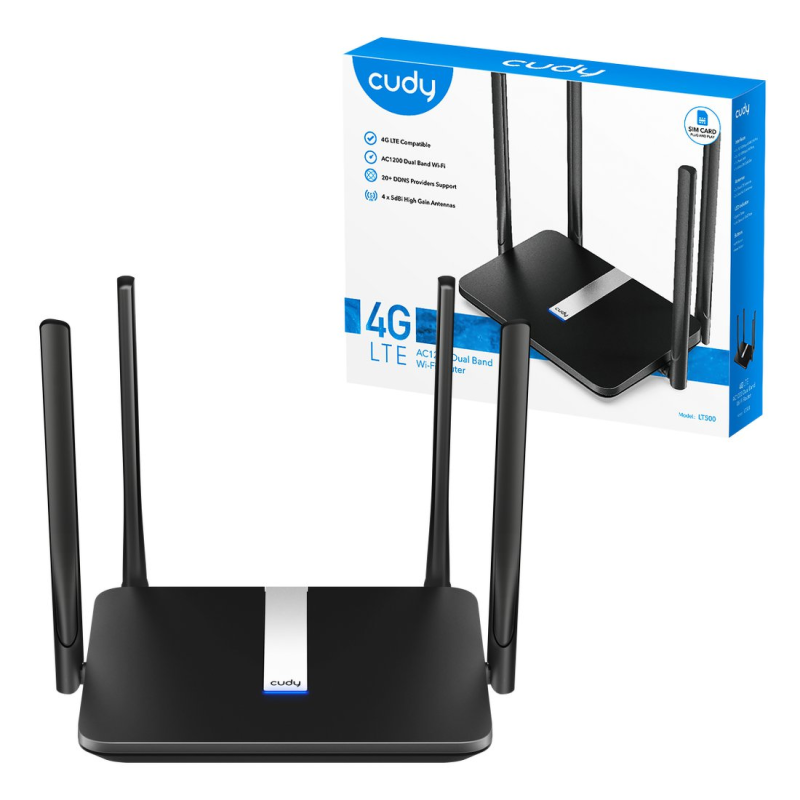 CUDY LT500_EU | router na karte SIM, Wi-Fi 5, 4G LTE... | PartsPC.pl