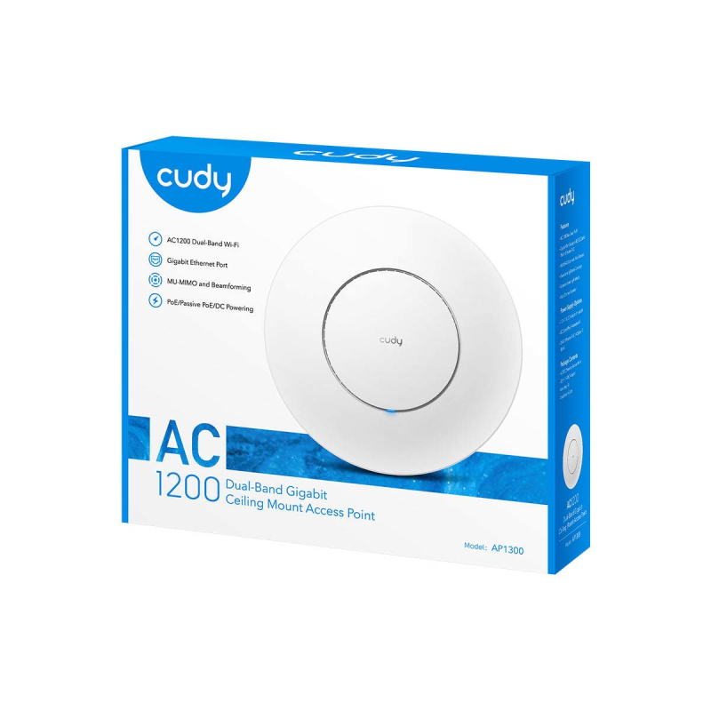 CUDY AP1300_P | Access Point (AP), Wi-Fi 5, 2,4GHz/5GHz... | PartsPC.pl
