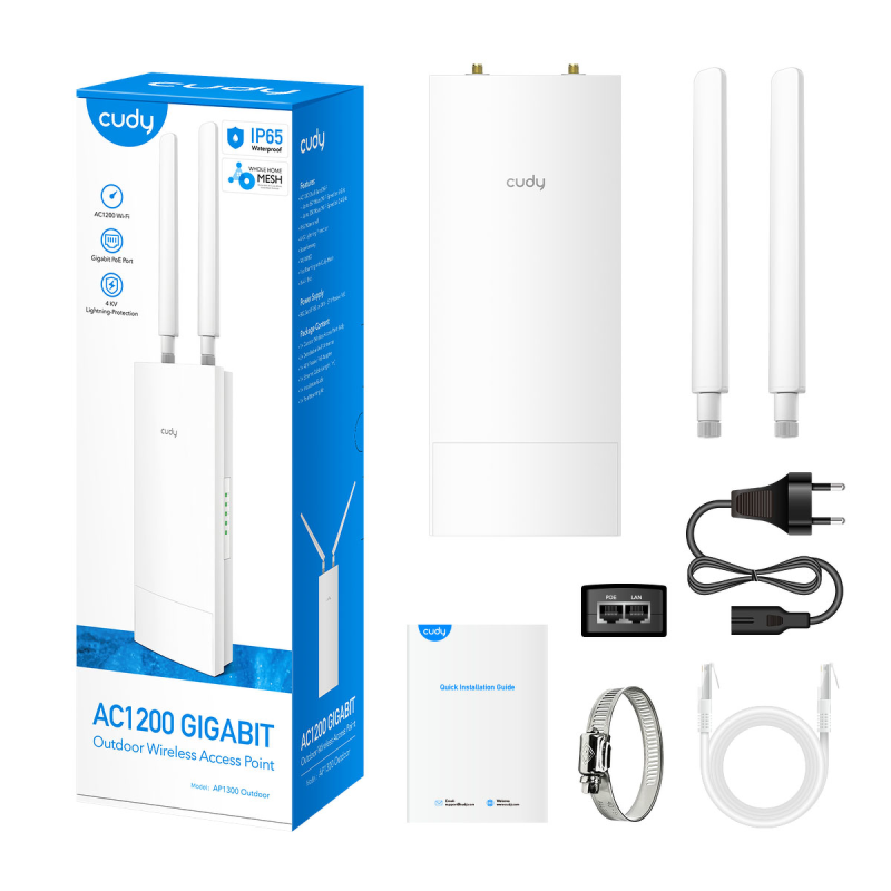 CUDY AP1300 Outdoor | Access Point (AP), Wi-Fi 5... | PartsPC.pl