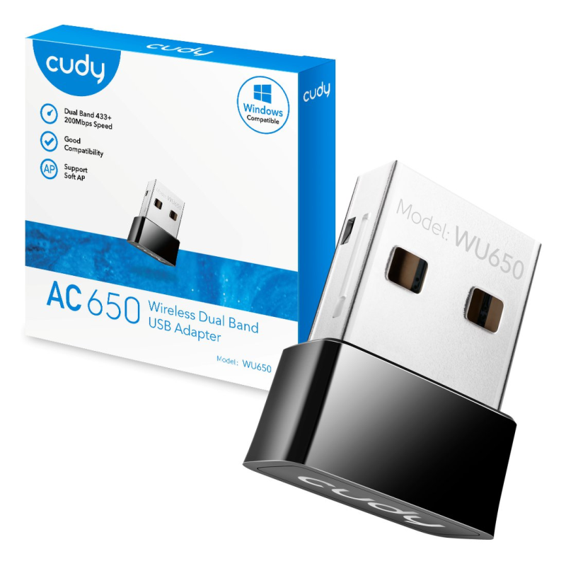CUDY WU650 | karta sieciowa, adapter Wi-Fi, 2,4GHz/5GHz... | PartsPC.pl
