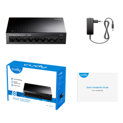 CUDY GS108 | przełącznik sieciowy, 8-portowy, Gigabit... | PartsPC.pl