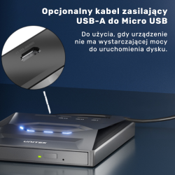 Unitek Nagrywarka zewnętrzna DVD/CD, Hub USB 5Gbps... | PartsPC.pl