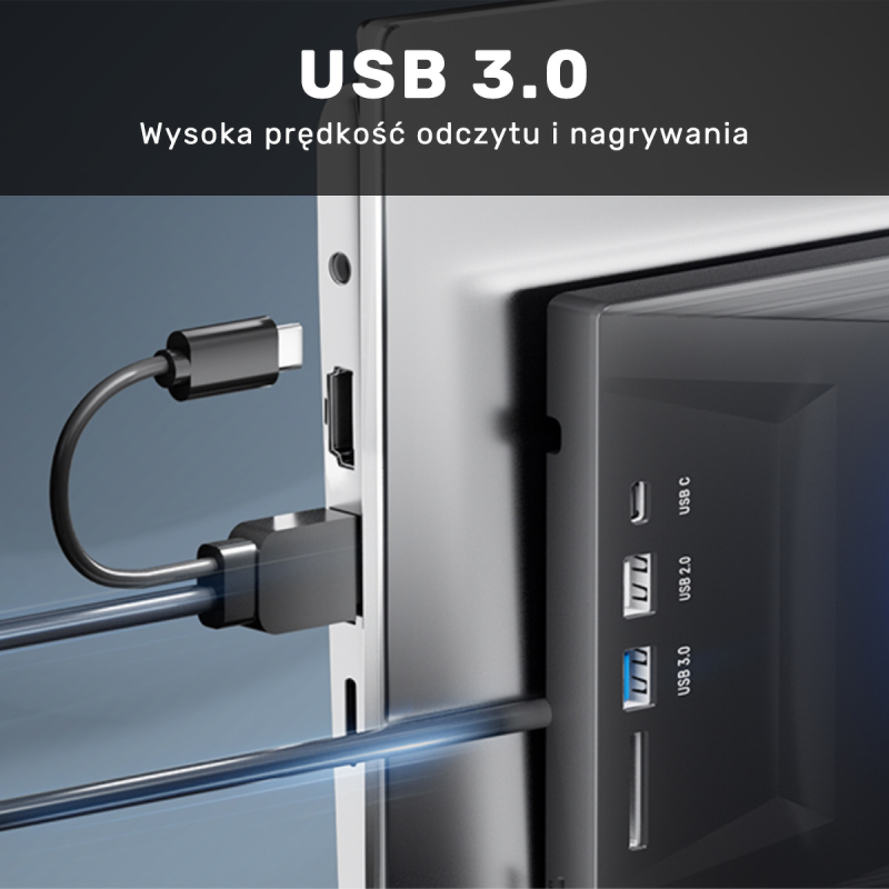 Unitek Nagrywarka zewnętrzna DVD/CD, Hub USB 5Gbps... | PartsPC.pl