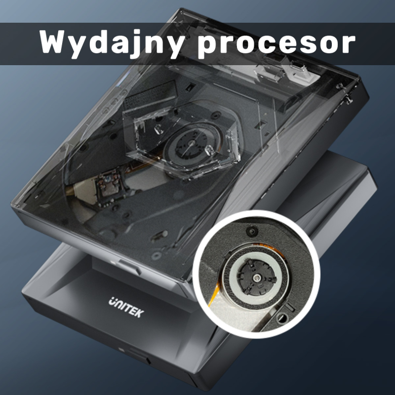 Unitek Nagrywarka zewnętrzna DVD/CD, Hub USB 5Gbps... | PartsPC.pl