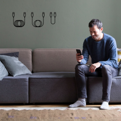 Belkin Kabel USB C na USB C 60W oplot, biały 0,15m | PartsPC.pl