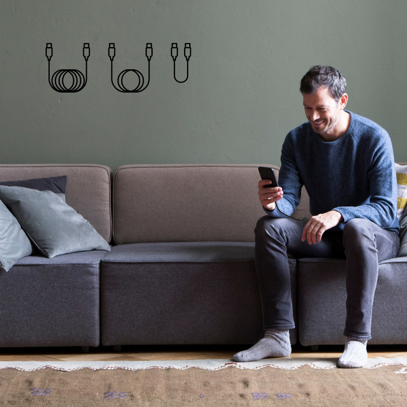 Belkin Kabel USB C na USB C 60W oplot, czarny 2m | PartsPC.pl