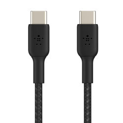 Belkin Kabel USB C na USB C 60W oplot, czarny 2m | PartsPC.pl