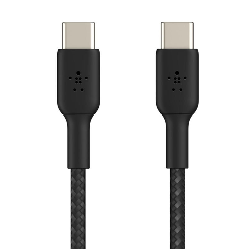 Belkin Kabel USB C na USB C 60W oplot, czarny 2m | PartsPC.pl