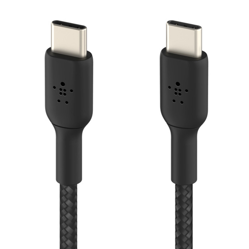 Belkin Kabel USB C na USB C 60W oplot, czarny 2m | PartsPC.pl