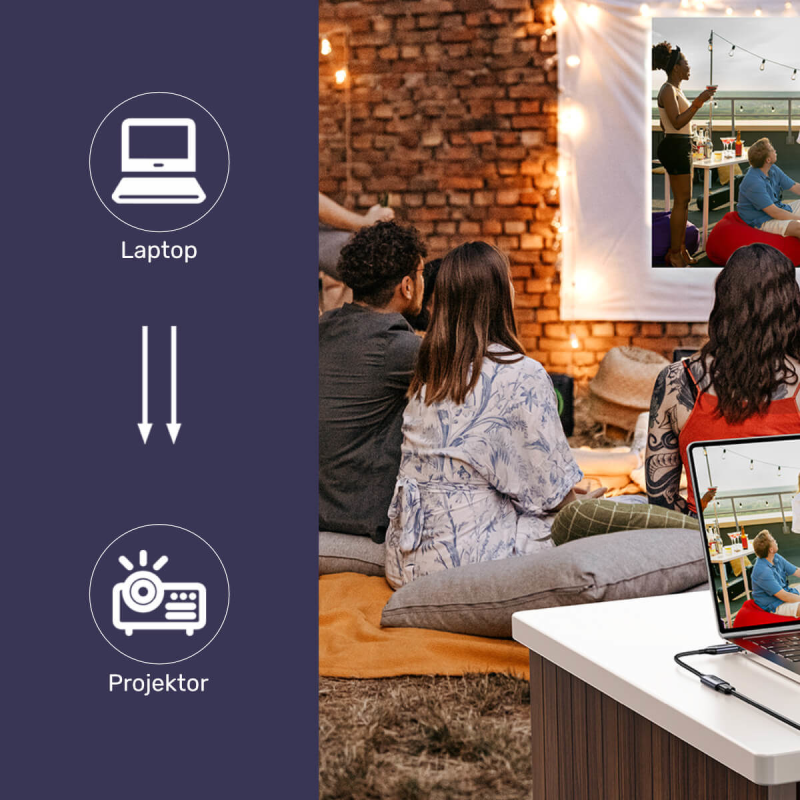 Unitek Przejściówka z DisplayPort 1.4 na HDMI 2.1, 8K60Hz | PartsPC.pl