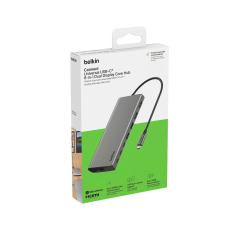 Belkin Hub USB-C 8w1, 10 Gbps, 2 x HDMI 4K szary | PartsPC.pl