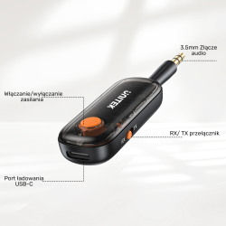 UNITEK 2w1 Adapter Bluetooth 5.3 nadajnik/odbiornik... | PartsPC.pl