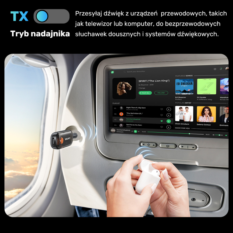 UNITEK 2w1 Adapter Bluetooth 5.3 nadajnik/odbiornik... | PartsPC.pl