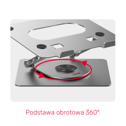 Unitek Podstawka pod laptopa regulowana 360°, 10''- 16''