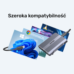 Unitek Czytnik kart pamięci CF Express, SD/microSD, USBA 10 Gbs + HUB