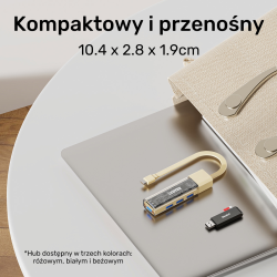 Unitek hub dwukierunkowy USB C/USB A 5Gbps, 4x USB A... | PartsPC.pl