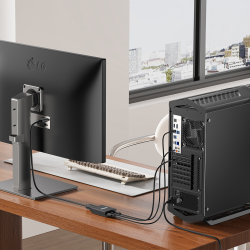 Unitek Adapter VGA na HDMI FullHD czarny 15cm | PartsPC.pl