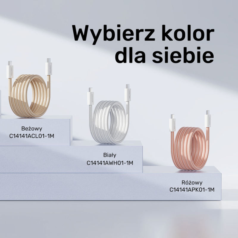 Unitek Kabel w oplocie zwijany magnetycznie USB C PD... | PartsPC.pl