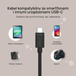 Unitek przewód USB Typ-C do USB Typ-C 2m | PartsPC.pl