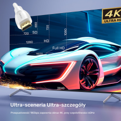 Unitek Kabel HDMI 2.0 4K biały 10m